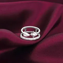 GIVA 92.5 Sterling Silver Gorgeous Floral Beauty Ring-image-42