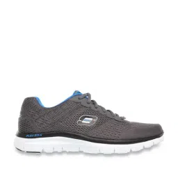 Skechers Men's FLEX ADVANTAGE- COVERT ACTION Charcoal Blue Casual Lace Up Shoe-picture-14