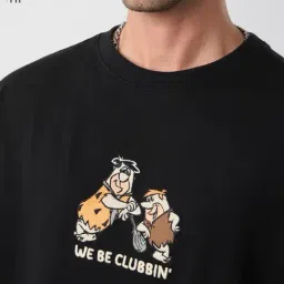 The Souled Store Flintstones We Be Clubbin Oversized T-Shirt image 5