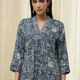 Biba Teal Printed Kurtis image 5