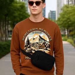 R.Code by The Roadster Life Co. Men Printed Sweatshirt image 3