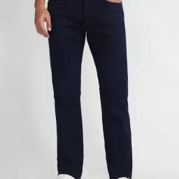 U.S. Polo Assn. Blue Cotton Slim fit Solid Jeans-picture-23