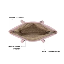 Baggit Purple Geometric Extra Large Tote image 5