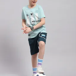 Monte Carlo Kids Light Blue Printed T-Shirt image 5