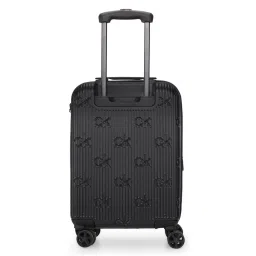 Calvin Klein Insiginia 2.0 Black Textured Hard Cabin Trolley Bag - 54.6 cm image 5