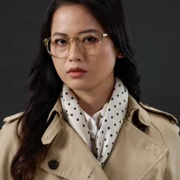 Shisen Fox Grey Round Unisex Eye Frame image 5