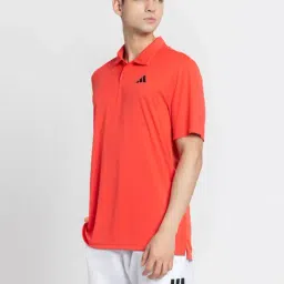 adidas Red CLUB Polo T-Shirt image 3
