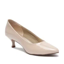 Flat N Heels Women's Beige Casual Pumps image 2