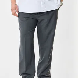 Snitch Plus Size Men Regular Fit Mid-Rise Trousers-image-90