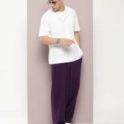Dillinger Purple Regular Fit Baggy Korean¿Trackpants image 5