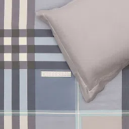 Monte Carlo Ramonbx Grey Cotton Printed 200 TC Double Bedsheet with 2 Pillow Covers image 5