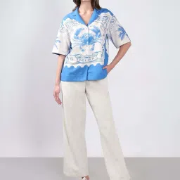 Vero Moda Surf The Web Printed Casual Shirt image 5