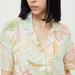 Ginger by Lifestyle Green Printed Shirt image 5