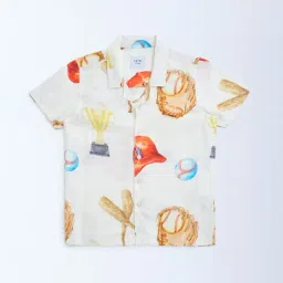 HOP Kids by Westside White Printed Shirt-picture-29