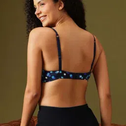 Clovia Blue Regular Fit Printed Bra image 2