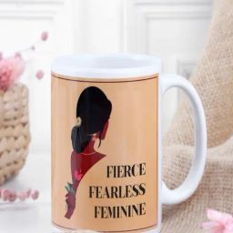 FNP Multicolor Ceramic Printed Empowered Mom Mug (325 ml)-picture-32