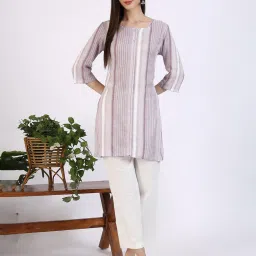 Aurelia Pink Striped Kurti image 5