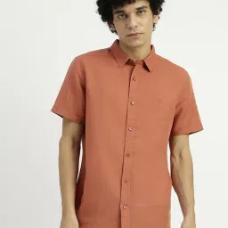 United Colors of Benetton Orange Slim Fit Shirt-image-42