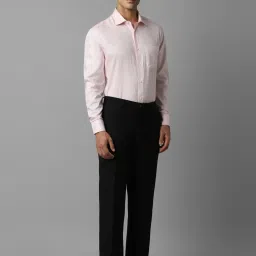 Louis Philippe Black Slim Fit Trousers image 5