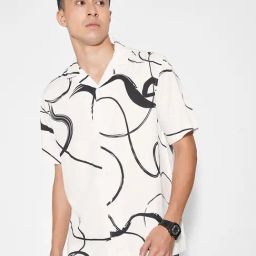 People By Pantaloons Pristine Relaxed Fit Striped Shirt-picture-21