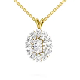Sparkles Lab Grown Diamond 14k (585) Yellow Gold Pendant for Women image 2