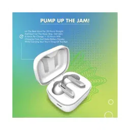 Wings Beatpods with Extra Heavy Bass Bluetooth Headset (White) image 3