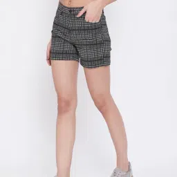Crimsoune Club Black & White Checks Shorts image 3