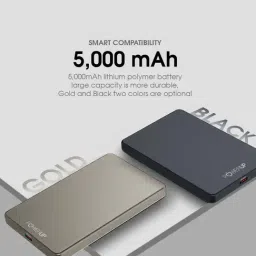 Powerup Powerslim Mini 5000Mah Magsafe Power Bank, 15W Fast Wireless Charging - Gold image 2