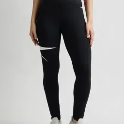 Reebok Black Slim Fit Printed Tights-image-32