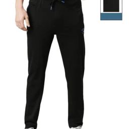 Force NXT Black & Charcoal Grey Cotton Regular Fit Trackpants - Pack Of 2-picture-32