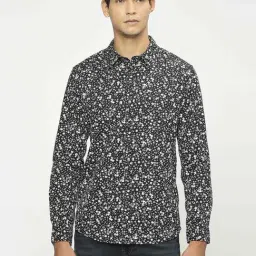 Pepe Jeans Black Cotton Regular Fit Printed Shirt-picture-42