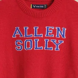Allen Solly Boys Red Regular Fit Graphic Print Sweater image 3