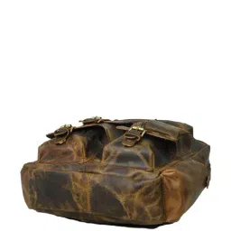 MaheTri 15.5 Brown Medium Laptop Backpack image 4