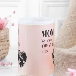 FNP Multicolor Ceramic Printed Best Mom Coffee Mug (325 ml) image 2