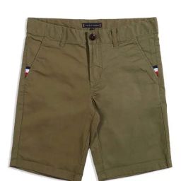 Tommy Hilfiger Kids Uniform Olive Cotton Regular Fit Shorts-picture-45