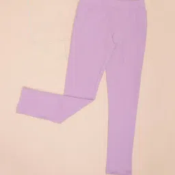 Pantaloons Junior Girls Purple Cotton Jeggings-picture-37