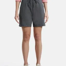 Jockey AW23 Women's Super Combed Cotton Rich Regular Fit Shorts with Side Pockets-image-15
