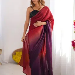 Saree Mall Maroon Satin Solid Saree with Blouse Piece-picture-28