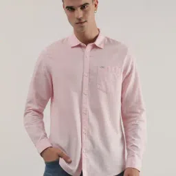 Lee Pink Slim Fit Shirt-picture-31