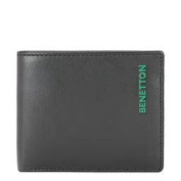 United Colors of Benetton Justino Black Casual Leather Bi-Fold Wallet for Men-picture-37