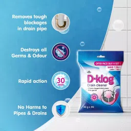 D-Klog 40 g Drain Cleaner Powder, FGMFSM037600006 image 2