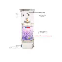 Airdscent Automatic Air Freshener & Refill With Orange Fragrance 250 ml (Pack of 2) image 2