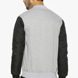 Campus Sutra Grey Regular Fit Bomber Jacket image 2
