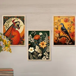walllane Traditional Wall Art With Frame Home Decor Wall Painting For Living Room Office Bedroom-picture-17