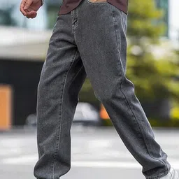 Stittch99 Men Straight Fit Mid-Rise Light Fade Stretchable Jeans-picture-34