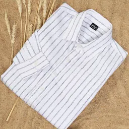 Hoop Boys Cutaway Collar Striped Cotton Slim Fit Casual Shirt-picture-41