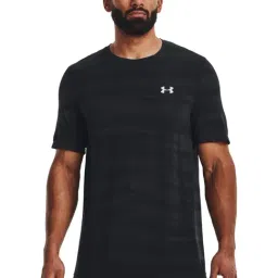 Under Armour Black Muscle Fit Printed Sports T-Shirt-image-40