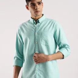 Blu MNKY Men Classic Slim Fit Casual Shirt-picture-10