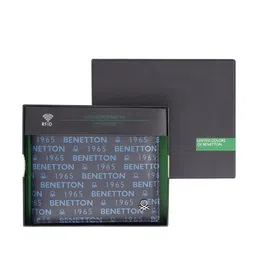 United Colors of Benetton Men Typography Leather Two Fold Wallet-image-84