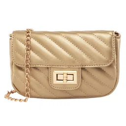 Lino Perros Mini Quilted Sling Bag (Golden)-picture-33
